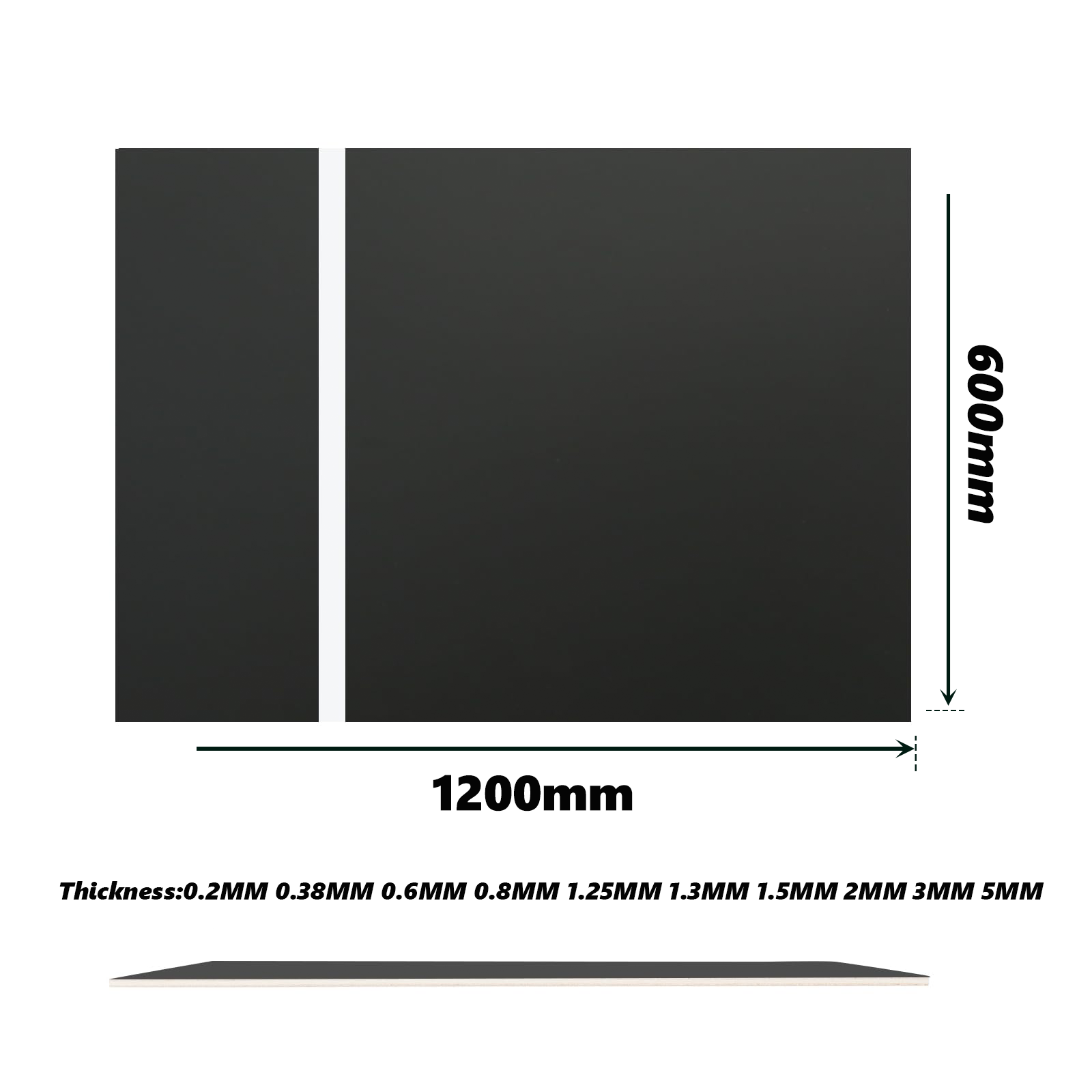 High Quality Laser/cnc Engraving Abs Double Colour Plastic Sheet/board/panel/plate  black on white For Advertising