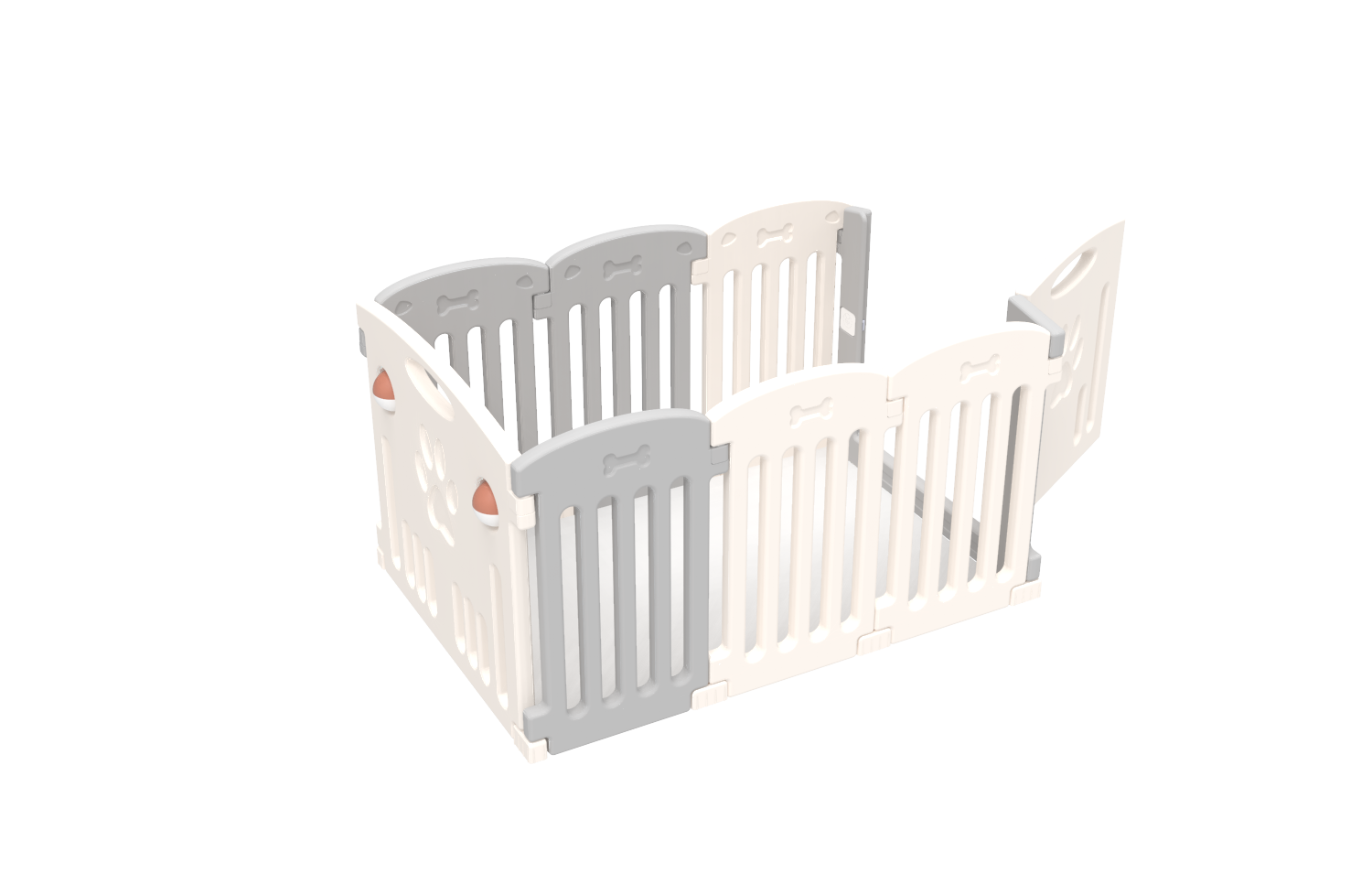 ABST petpartner Portable Foldable Puppy dog pet kennels cages Plastic Pet Playpen