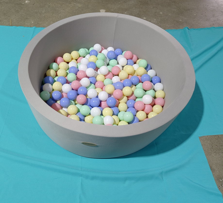 ABST  Hot Eco-friendly memory Foam Filling Round Ball Pit Soft Ball Pool for Baby Kids Soft Play Playground