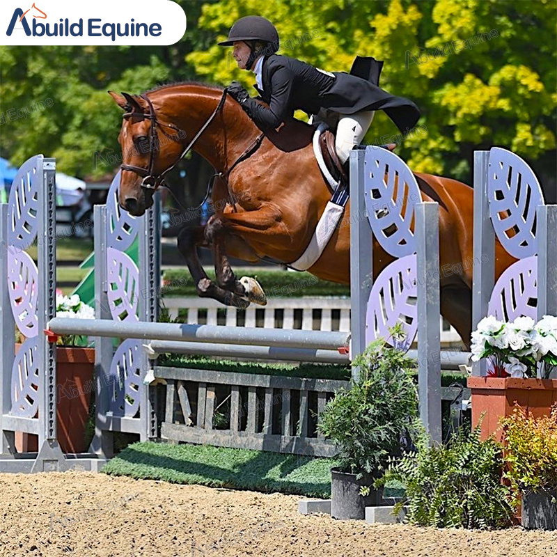 Portable Horse Jumping Obstacle Aluminum Stands Equestrian Racing Training Horse Show Jump Wing