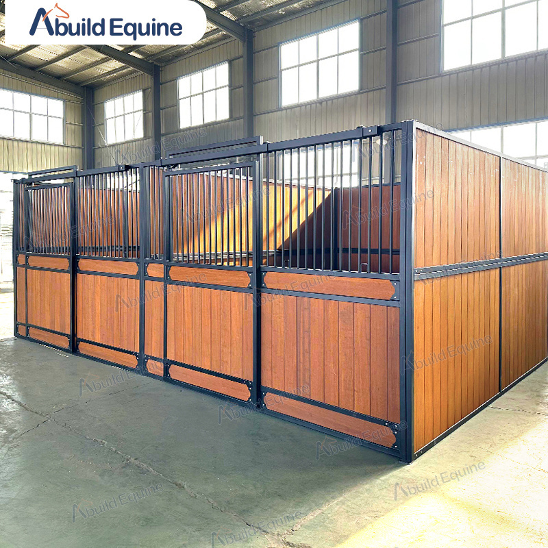 Husbandry equipment Fancy free standing horse stalls with sliding doors