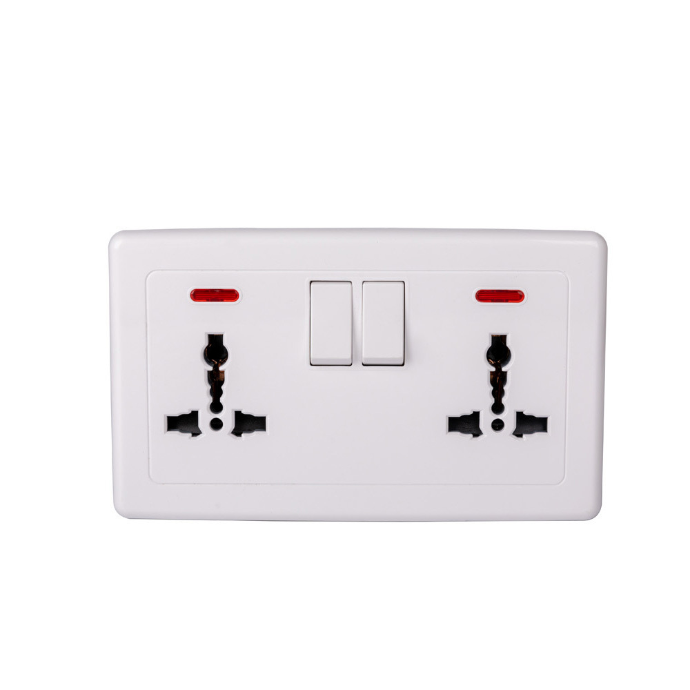 Abuk White Black Gold British Standard 1 Gang 2 Way Light Wall Switch Panel Electrical Usb Plugs Wall Switches And Sockets