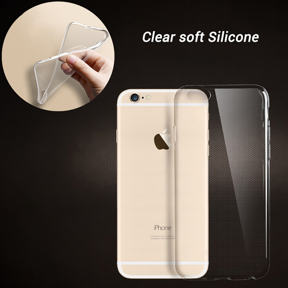 Premium Shockproof Silicone Rubber Texture Clear Side Phone Case Cover For Apple iPhone 11 12 Pro Max Mini Xs XR 8 Plus