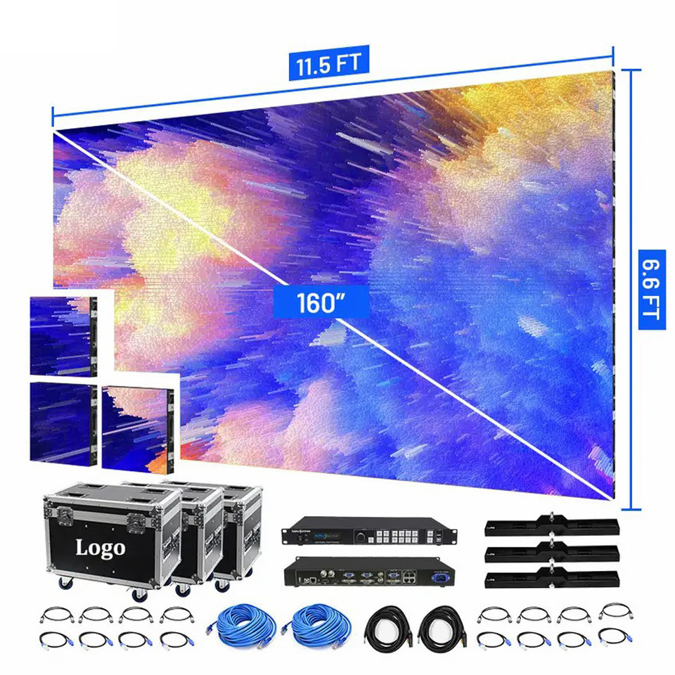 Customizable Pantallas Led P1 P2 P2.5 P2.6 P3 P3.91 P4 P5 P6 P10 Pixel 4k Led Video Wall Panel Events Church Led Display Screen