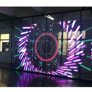 Flexible Led Mesh Screen P3.91 Transparent Glass Led Window Display