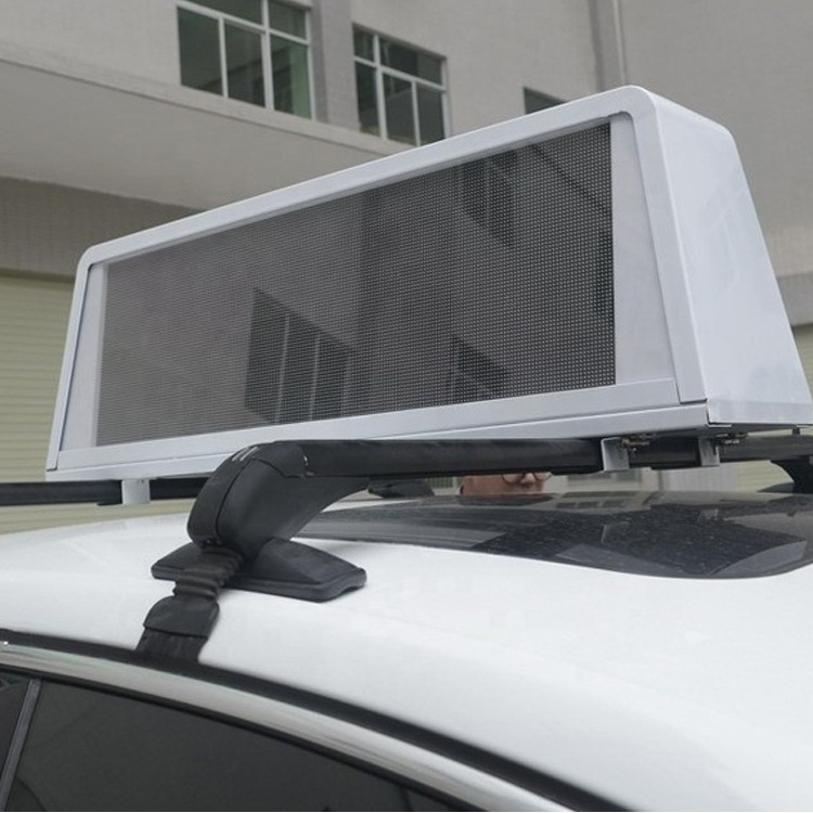 Custom Digital Commercial Advertising Outdoor Waterproof Car Roof Board Taxi Top Led Display Screen