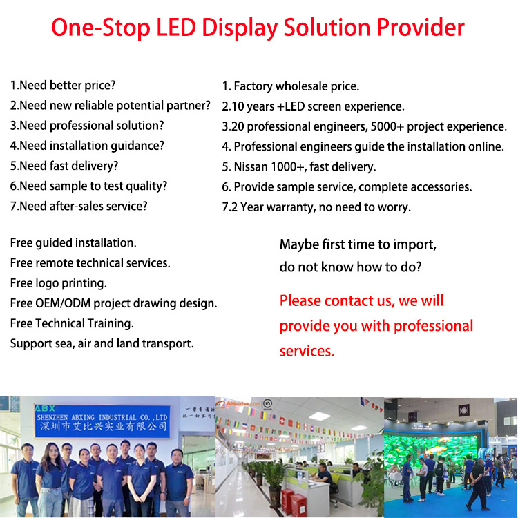 ABX Full color led video wall High refresh Concert event Rental led display P3.91 P4.81 indoor outdoor stage Led screen