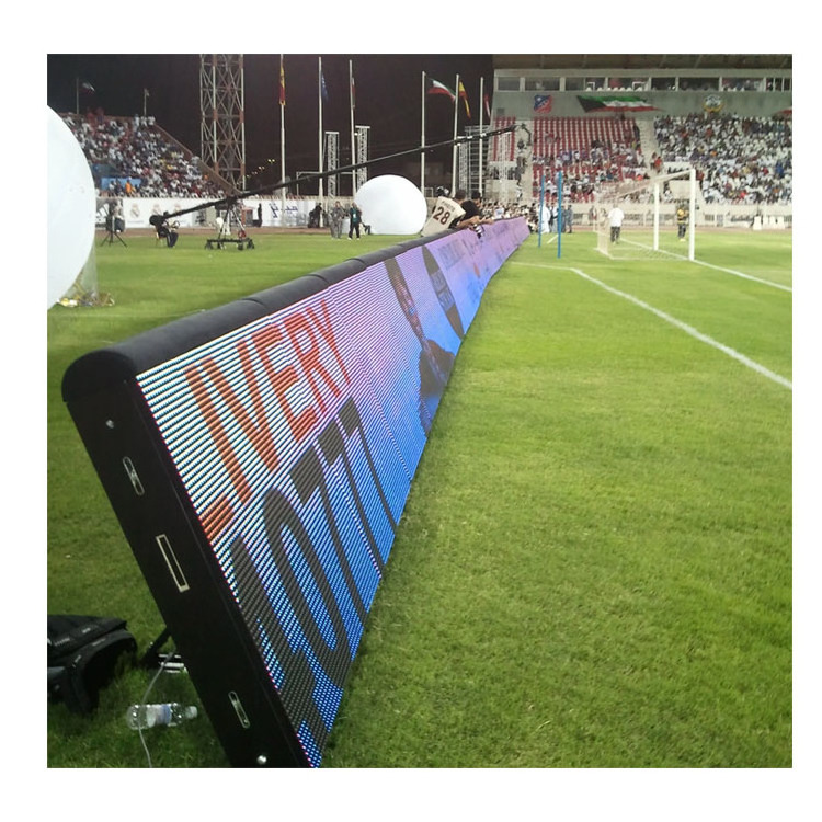 Football Basketball Stadium Perimeter Led Screen Display P6 P8 P10 Led Advertising Panel Led Digital Sign Board Waterproof