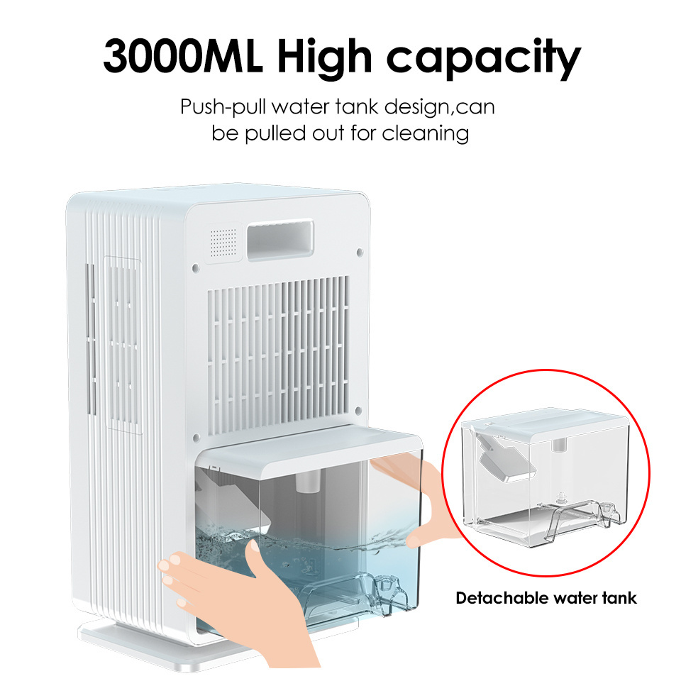 High Effective Dehumidification Reduce Room Humidity Bedroom Home Dehumidifier Machine 1000ML/D 3L