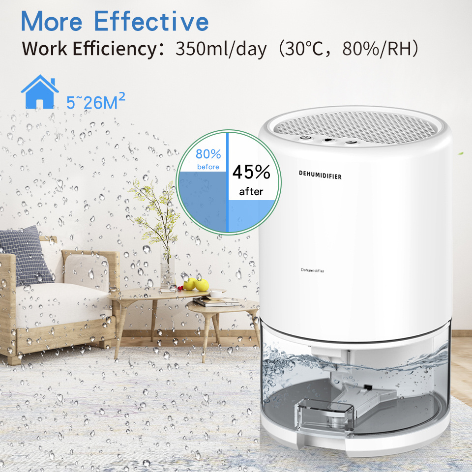 Dehumidifier Moisture Absorb Air 1 Liter Dryer Bedroom Home Basement Dehumidifier