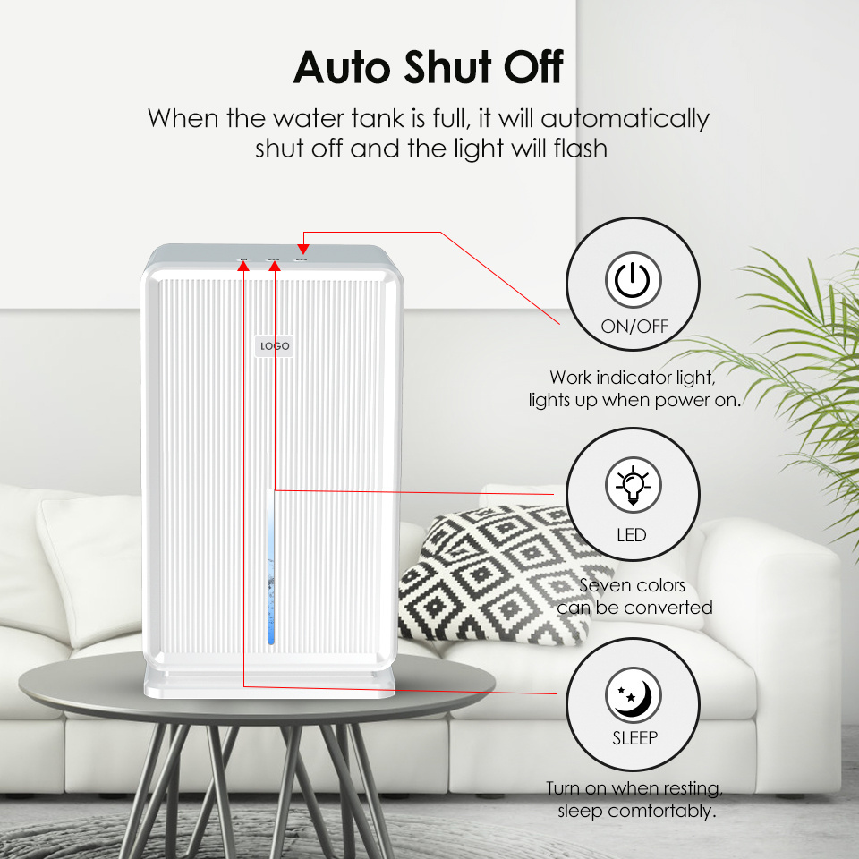 Dehumidifier Manufacturer Home Moisture Absorb Machine Room Electric Air Dehumidifier 3L