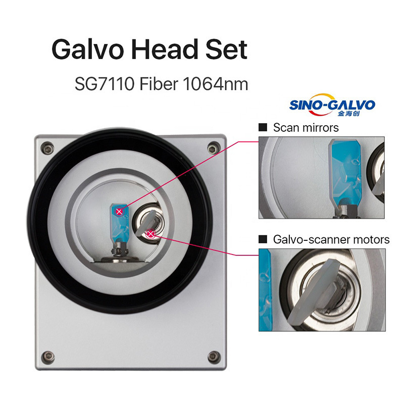 3d dynamic focusing fiber galvo head SG7110  for fiber laser machine galvo scan head galvo head