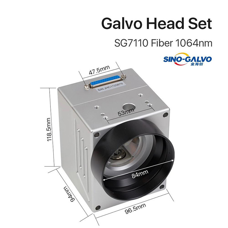 3d dynamic focusing fiber galvo head SG7110  for fiber laser machine galvo scan head galvo head