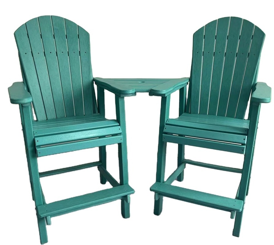 poly counter set all weather poly adirondack chair tete-a-tete