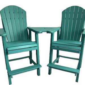 poly counter set all weather poly adirondack chair tete-a-tete