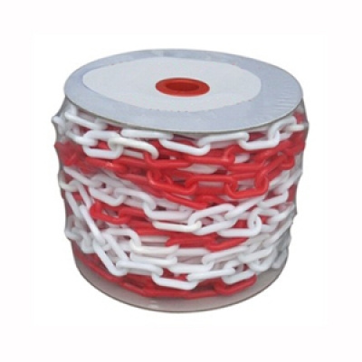 8mm Worksite PE Plastic Chain Safety Link FENCE CHAIN