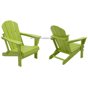 High Quality Waterproof Outdoor Garden Patio Beach Classic Folding Lounge Hard Plastic Wood Adirondack Chairs Furniture