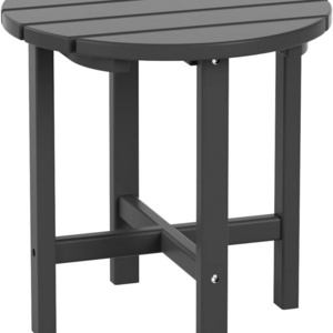 All Weather Poly Lumber Adirondack Small Patio Table Round End Table for Pool Balcony Deck Porch Lawn Backyard,