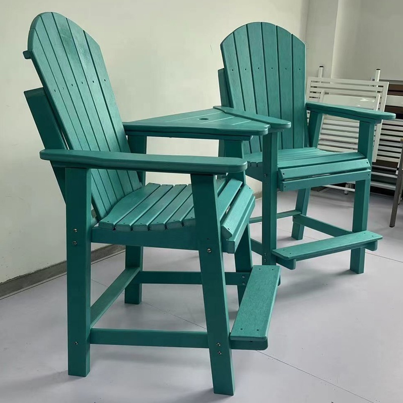 poly counter set all weather poly adirondack chair tete-a-tete