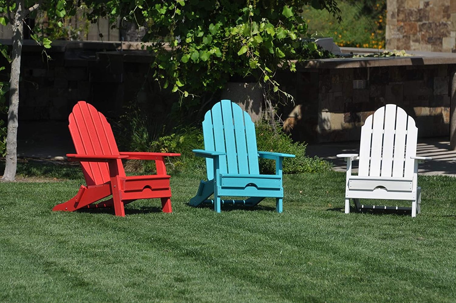 HDPE Double Adirondack Chair HDPE 2-seat Garden Chair Garden Bench Poly Outdoor Patio Furniture