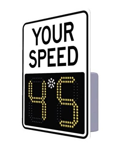 Solar Powered Radar Traffic Speed limit Sign