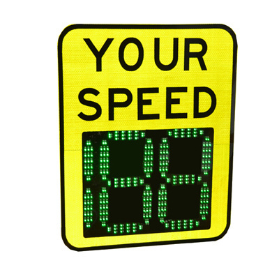 Solar Powered Radar Traffic Speed limit Sign