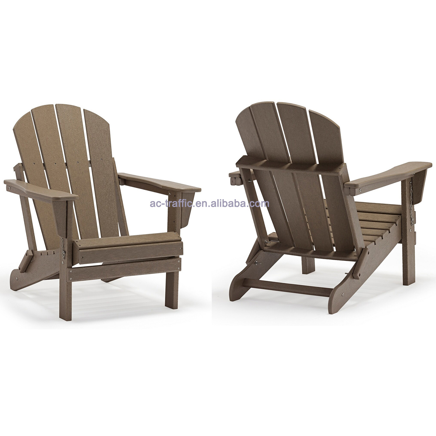 High Quality Waterproof Outdoor Garden Patio Beach Classic Folding Lounge Hard Plastic Wood Adirondack Chairs Furniture