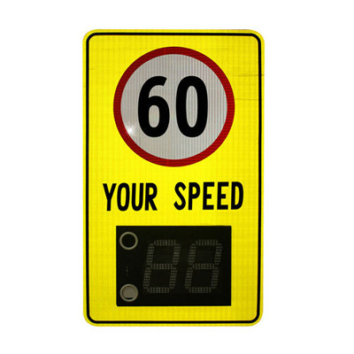 Solar Powered Radar Traffic Speed limit Sign