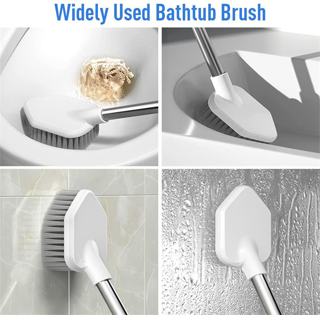 OEM Deep Cleaning Quick Drying Bendable Brush Head Long Plastic Handle Toilet Bowl Cleaner Brush And Holder