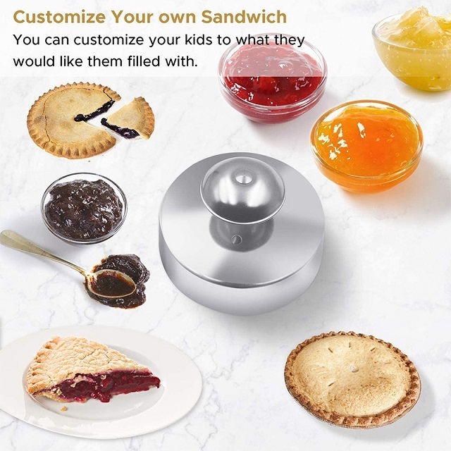 ODM Children'S Round Cookie Non-Stick Cutting Machine Food Grade Stainless Steel Sandwich Cutting And Sealing Mold