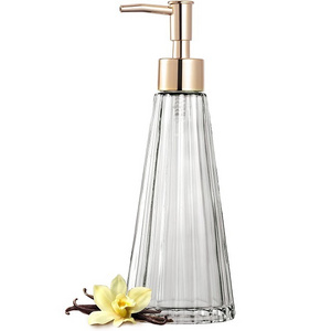 Manufacturer  Liquid Soap Shampoo Bottle With Pump Hand Soap Dispenser Glass Soap Dispenser For Bathroom