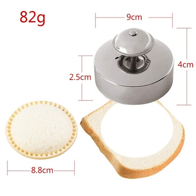 ODM Children'S Round Cookie Non-Stick Cutting Machine Food Grade Stainless Steel Sandwich Cutting And Sealing Mold