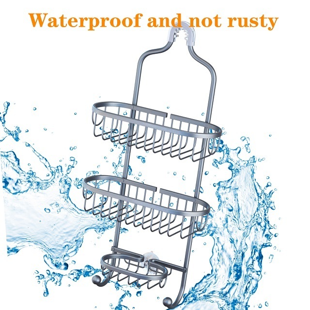 Premium Quality Bathroom Hanging Shower Caddy Over Shower Head Organizer Rustproof Shower Organizer