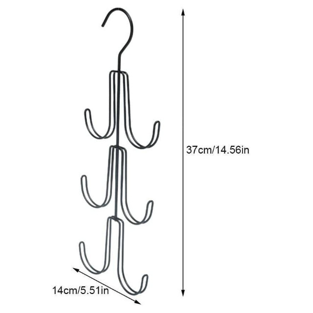 Factory Wholesale OEM Wardrobe Closet Inside Storage Hooks Rucksack Rack Space Saving Metal Silver Handbag Holder Wholesale