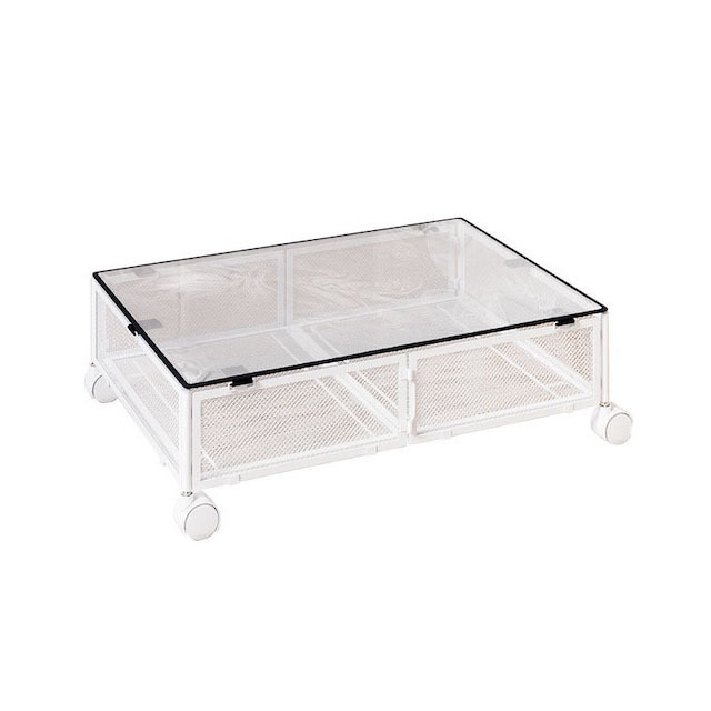 Wholesale Under Bed Shoe Storage Organizer with Wheels and Lid for Bedroom Clothes Shoes Under Bed Storage White