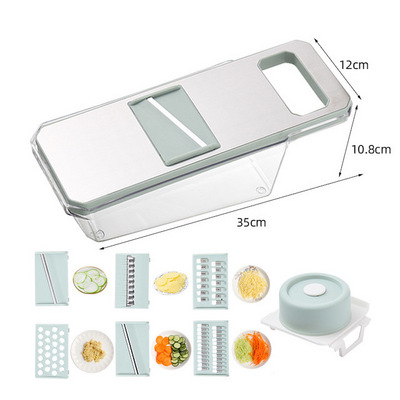 Stainless Steel Manual Vegetable Slicer Portable Onion Garlic Food Chopper