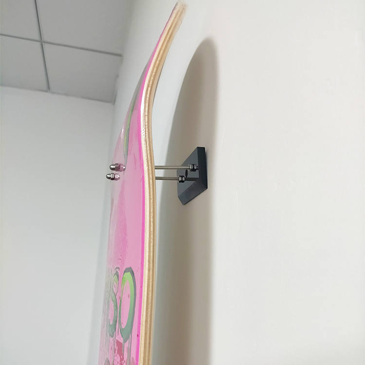 2022 Environmental Acrylic Material Skateboard Racks Deck Wall Mounts Wooden Board Display For Art Decoration Skateboard