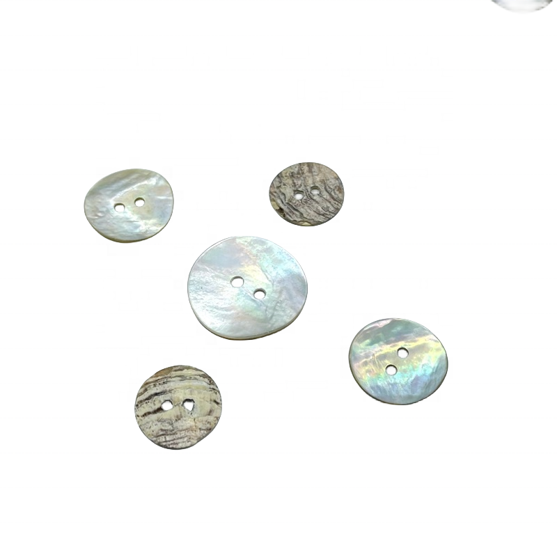 Wholesale natural freshwater mother of pearl river agoya seashell abalone marquist button sewing two four hole for shits sweater