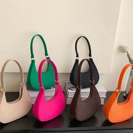 2023 trend Korean summer women new stone pattern underarm bag casual one-shoulder hand bag