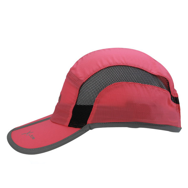 Unstructured Dry Fit Folding Polyester Running Cap Sports Baseball Hat