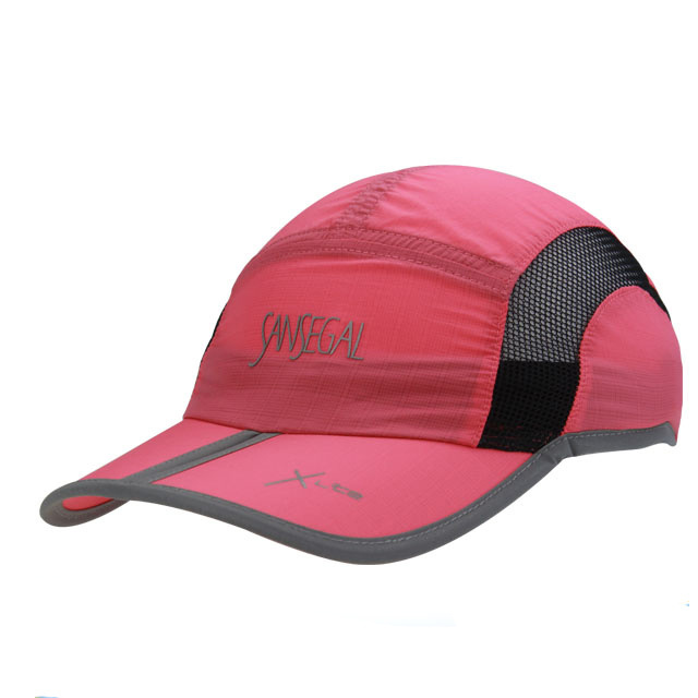 Unstructured Dry Fit Folding Polyester Running Cap Sports Baseball Hat