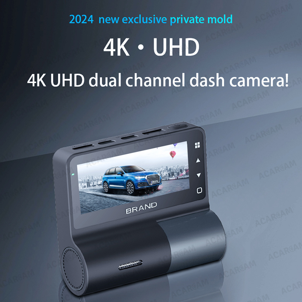 ACARCAM Dash Cam 4K True HDR 4K Sony Starvis 2 Sensor Front and Rear Dual Dash Camera with 3.16 inch IPS Screen