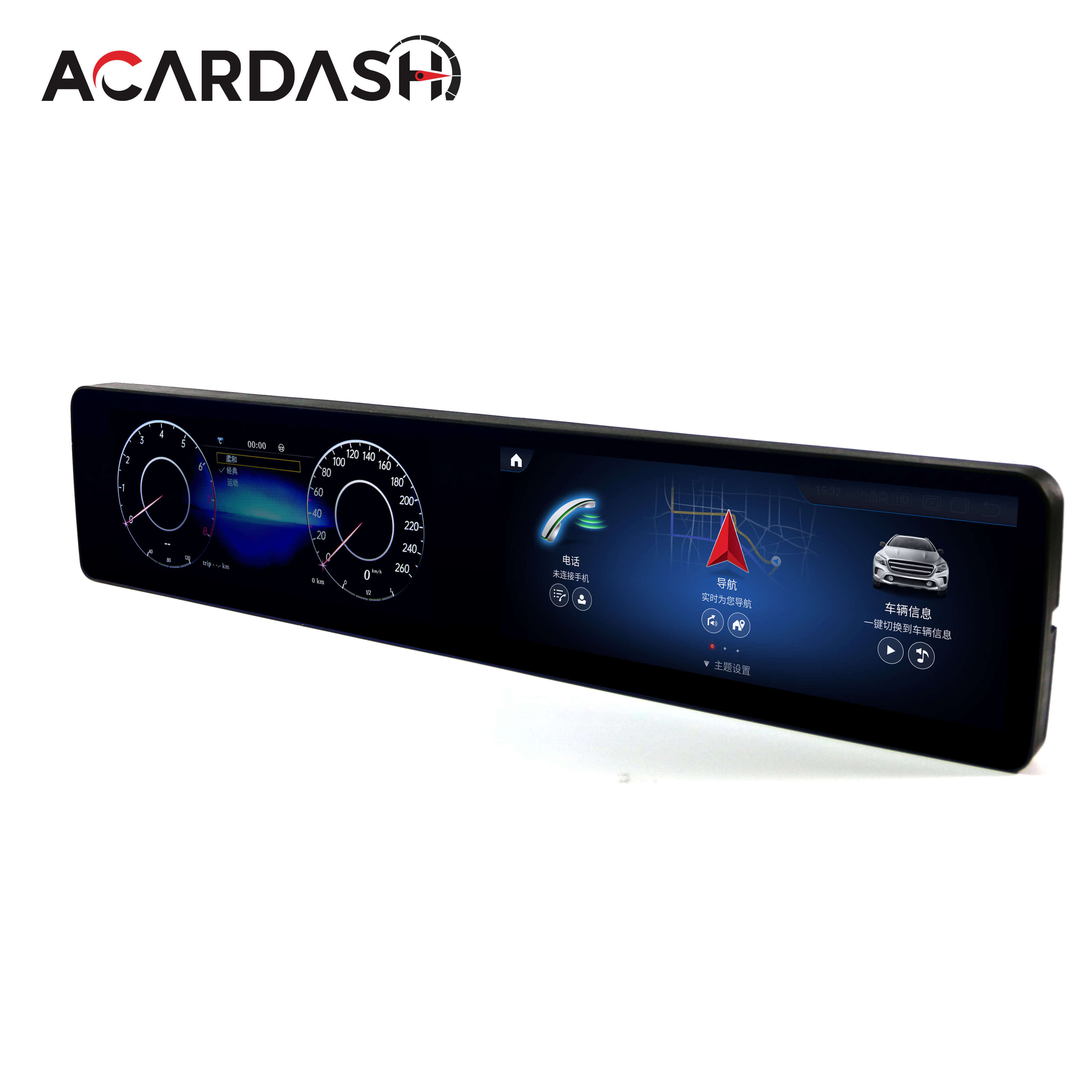 5th Generation 8 Core Android 13 Navigation with Digital Cluster and Navigation Screen For Mercedes Benz S Class W221 2005-2013