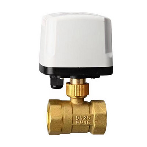 1/2" 3/4" 1"  IP65 Waterproof Motorized Ball Valve 220V 12V 24V 3-Wire 2 Point Control Brass Electric Ball Valve