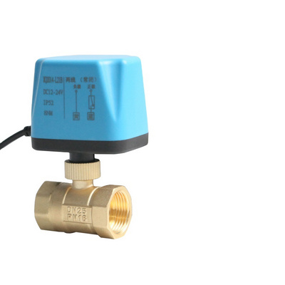 1/2" 3/4" 1"  Normally Closed Motorized Ball Valve 220V 12V 24V 2-Wire Brass Electric Ball Valve Replace Solenoid Valve