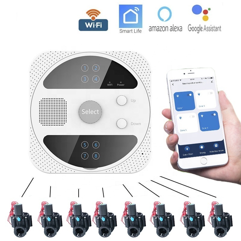 WIFI Smart Watering Timer Garden Irrigation Controller Water Valve Irrigation Timer Smart Watering System WIFI Water Timer