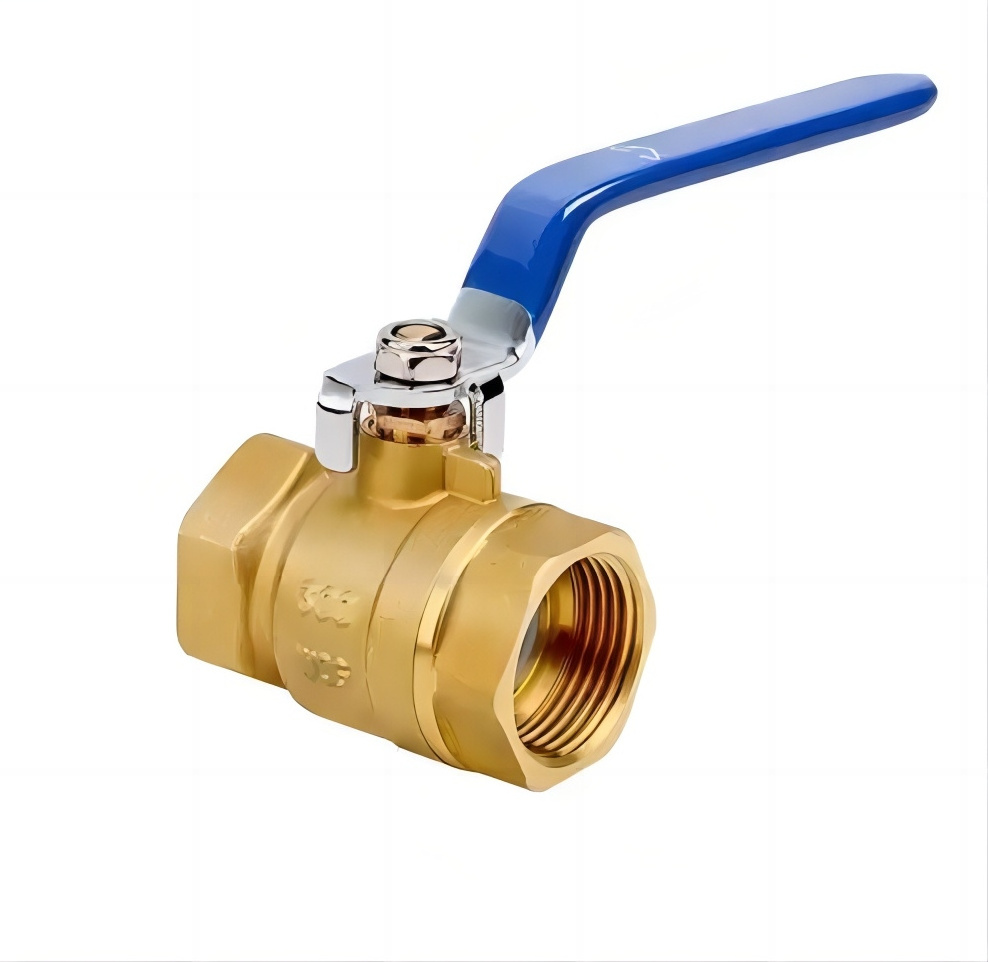 NPT Full Port Forged 2 Way Brass Ball Valve Manual Water Plumbing Female Thread Shut Off Switch Ball Valve