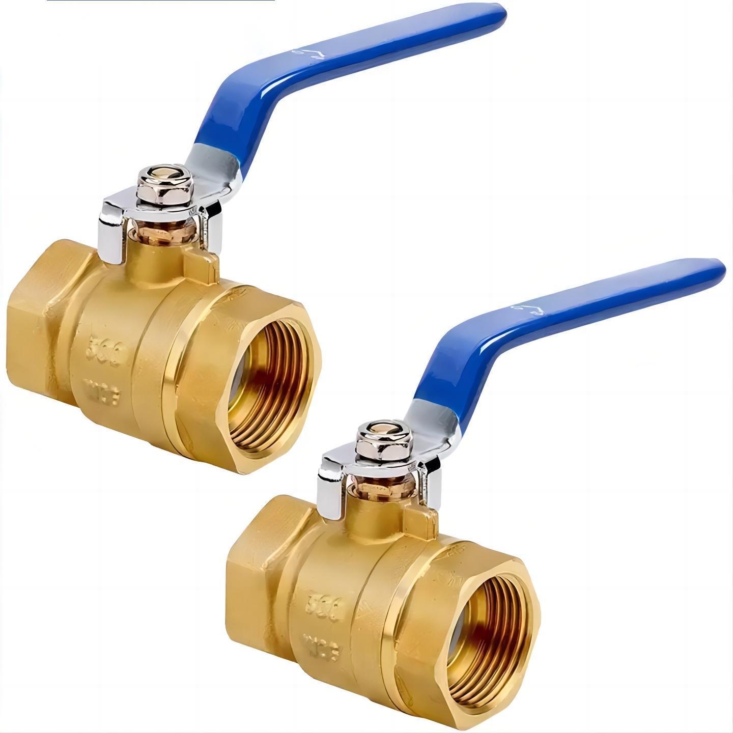 NPT Full Port Forged 2 Way Brass Ball Valve Manual Water Plumbing Female Thread Shut Off Switch Ball Valve