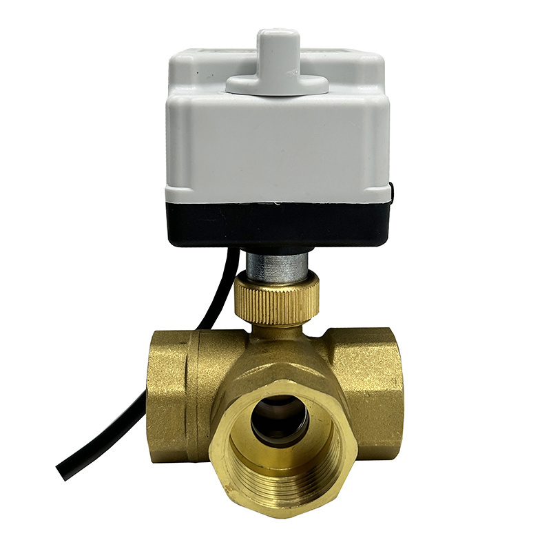 Best Selling 3/4 inch Brass Electric Ball Valve 220V 12V 24V 3 Wire 2 Control Thread Motorized Ball Valve with Manual Switch