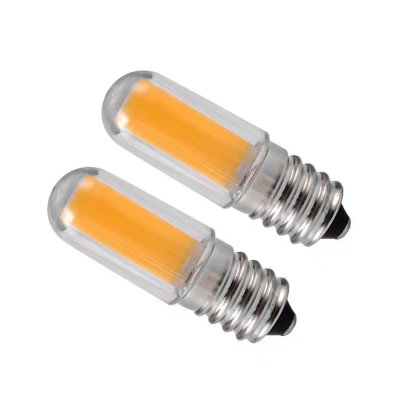 e14  e12 3w 110v 220v  12v 5w 2w t15  white light mini cob  fridge filament  dimmable  glass refrigeratled bulb  lamp